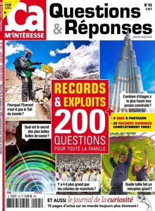 ca M'Interesse Questions & Reponses - Janvier-Mars 2024