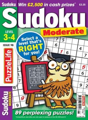 PuzzleLife Sudoku Moderate - Issue 98 - June 2024