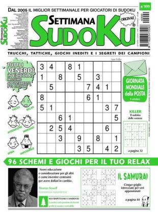 Settimana Sudoku - 4 Ottobre 2024