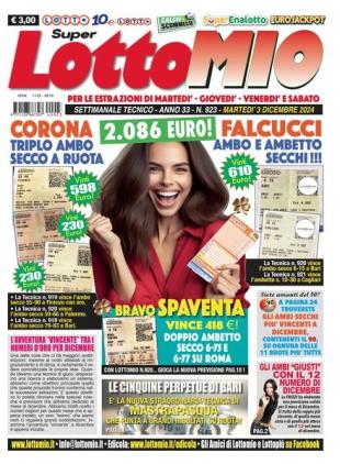Lottomio del Giovedi - 3 Dicembre 2024