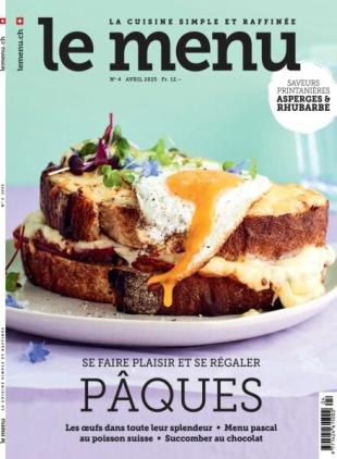 le menu edition francaise - Avril 2025