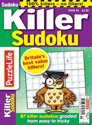PuzzleLife Killer Sudoku - March 2025
