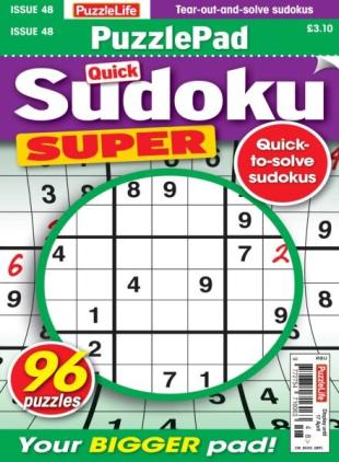 PuzzleLife PuzzlePad Sudoku Super - March 2025