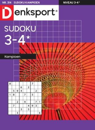 Denksport Sudoku 3-4 kampioen - 5 Juni 2025