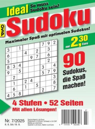 Ideal Sudoku - Nr 7 2025