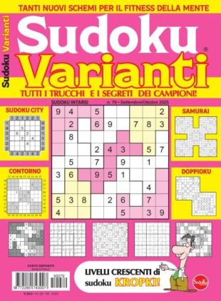 Sudoku Varianti - Settembre-Ottobre 2025