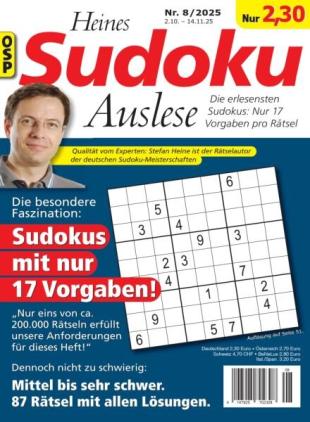 Heines Sudoku Auslese - N 8 2025