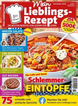 Mein Lieblingsrezept - November 2025