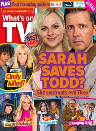 What's on TV - 22 November 2025