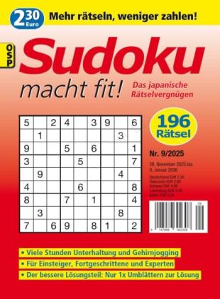 Sudoku macht fit - Nr 9 2025