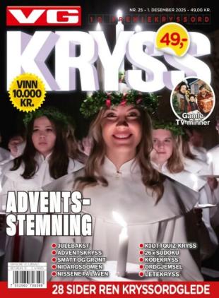 VG Kryssord - 1 Desember 2025