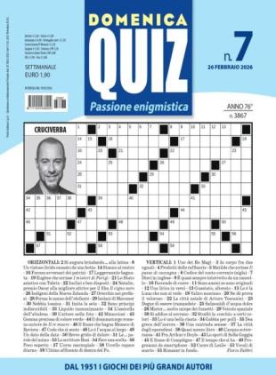 Domenica Quiz - 26 Febbraio 2026