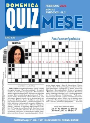 Domenica Quiz Mese - Febbraio 2026