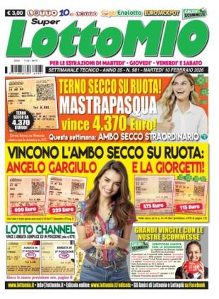 Lottomio del Giovedi - 10 Febbraio 2026