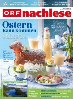 ORF nachlese - Marz 2026