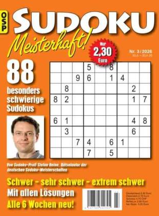 Sudoku Meisterhaft - Nr 3 2026