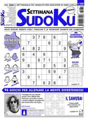 Settimana Sudoku - 24 Aprile 2026