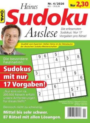 Heines Sudoku Auslese - Nr 4 2026