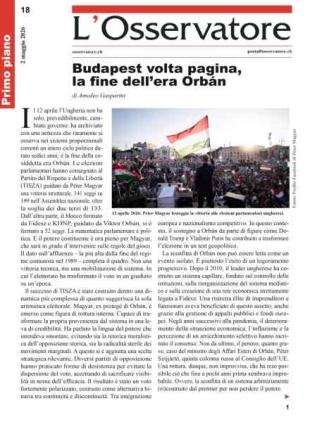 L'Osservatore - 2 Maggio 2026