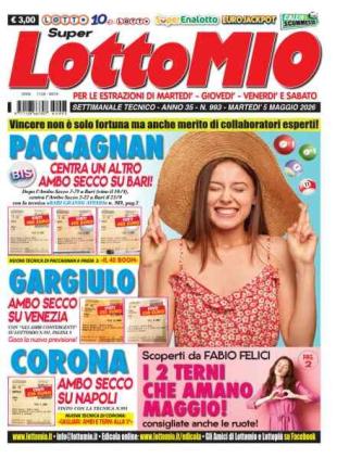 Lottomio del Giovedi - 5 Maggio 2026