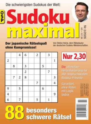 Sudoku Maximal - Nr 3 2026