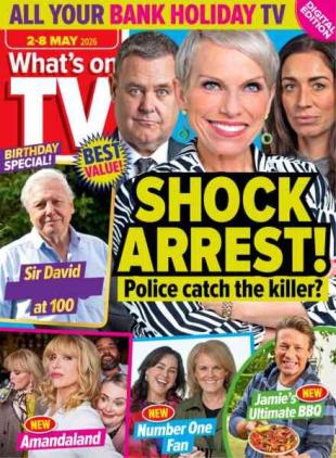 What's on TV - 2 May 2026