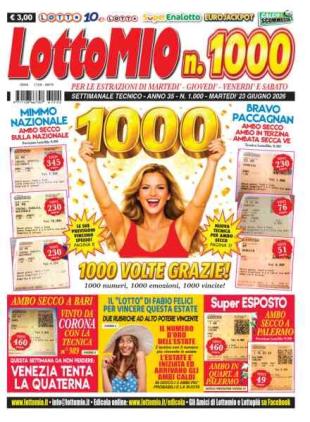 Lottomio del Giovedi - 23 Giugno 2026