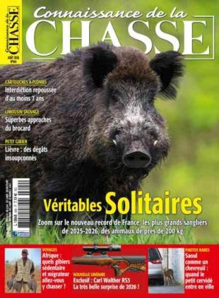 Connaissance de la Chasse - Aout 2026