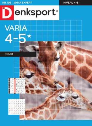 Denksport Varia expert 4-5 - 15 Juli 2026