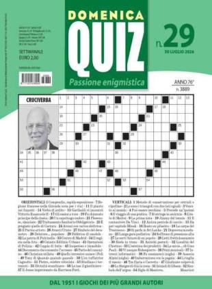 Domenica Quiz N3889 - 30 Luglio 2026