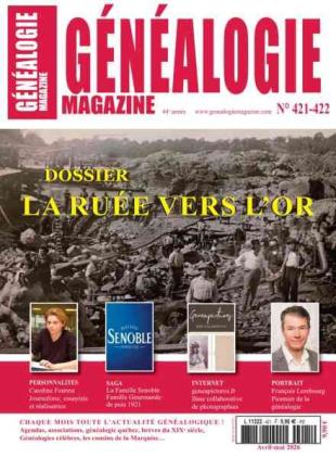 Genealogie - Avril-Mai 2026