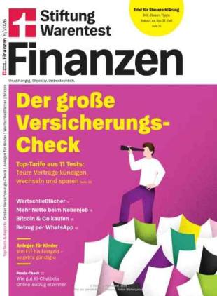 Stiftung Warentest Finanzen - August 2026