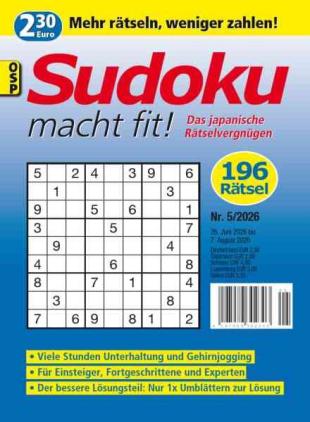 Sudoku macht fit - Nr 5 2026