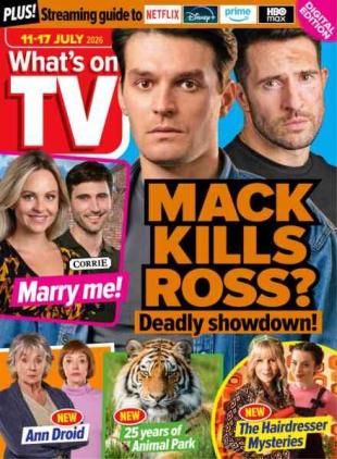 What's on TV - 11 July 2026
