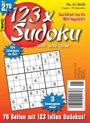 123 x Sudoku - Nr 6 2026