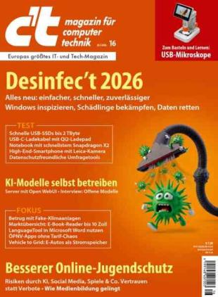 c't Magazin - 24 Juli 2026