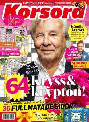 Korsord - 17 Augusti 2026