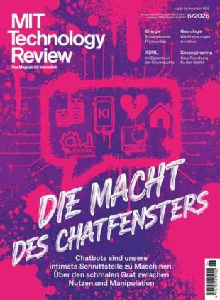 MIT Technology Review Germany - August-November 2026