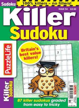 PuzzleLife Killer Sudoku - August 2026