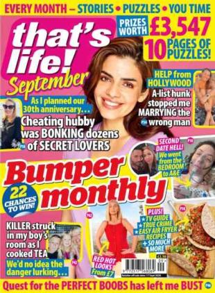 That's Life Monthly - 15 August 2026