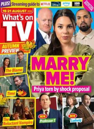 What's on TV - 15 August 2026