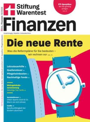 Stiftung Warentest Finanzen - Oktober 2026