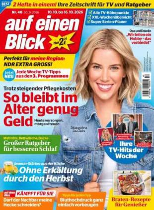 Auf Einen Blick - 1 Oktober 2026