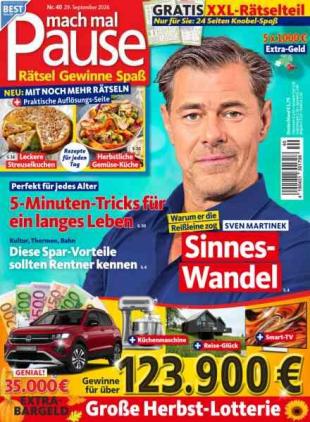 Mach mal Pause - 29 September 2026