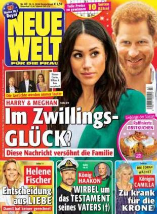 Neue Welt - 29 September 2026