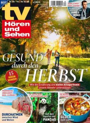 TV HOren und Sehen - 1 Oktober 2026