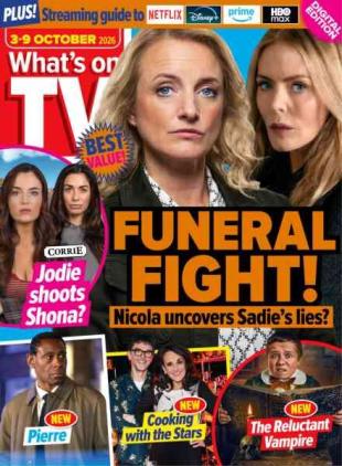 What's on TV - 3 October 2026